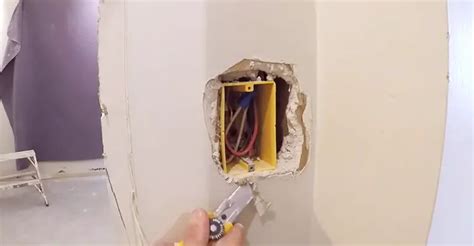 electrical box hole cut too big|fixing an outlet hole too big.